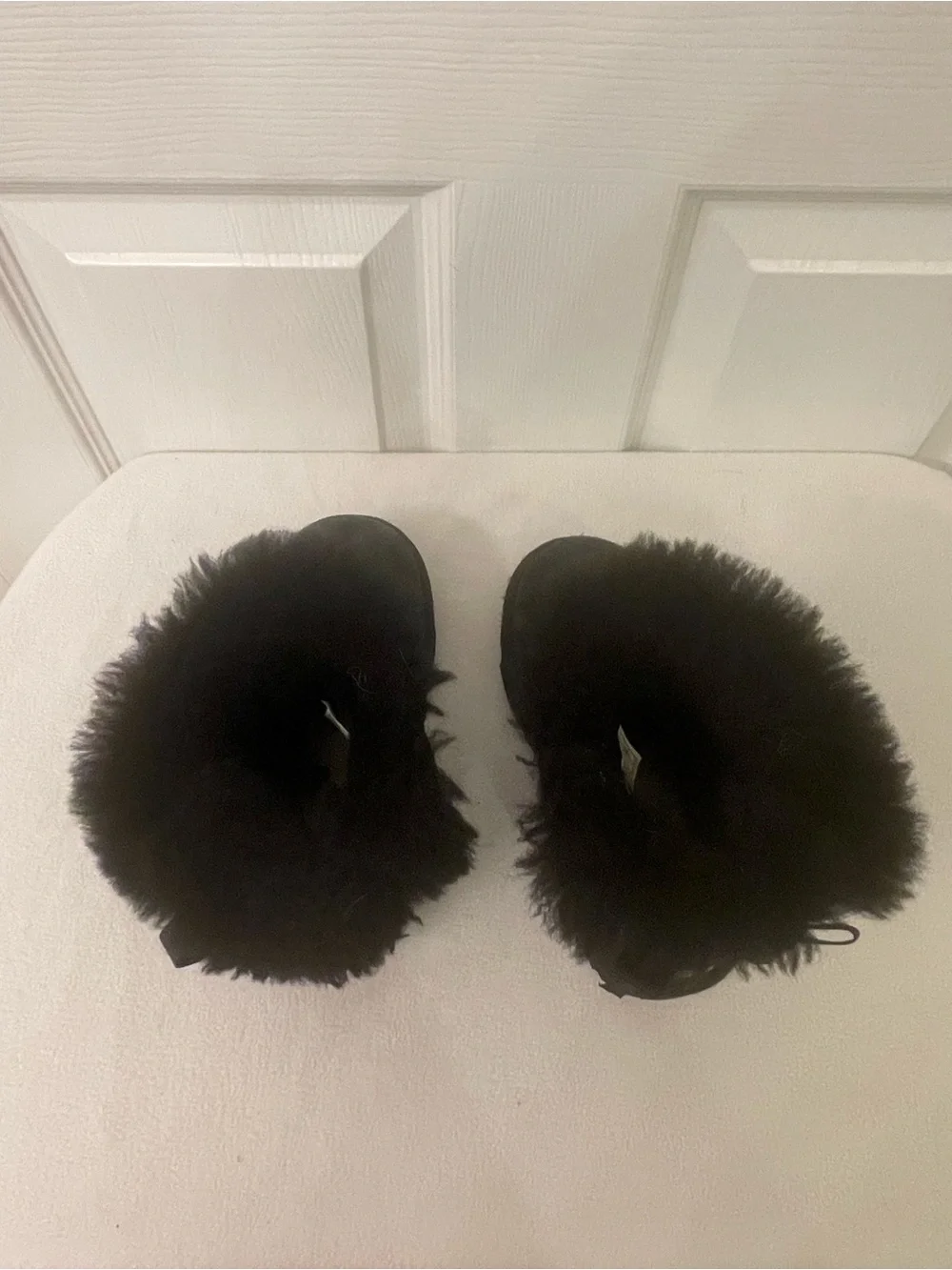 UGG Kids Black Shearling-Lined Winter Booties